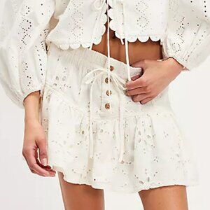 Roselle Eyelet Mini Skirt